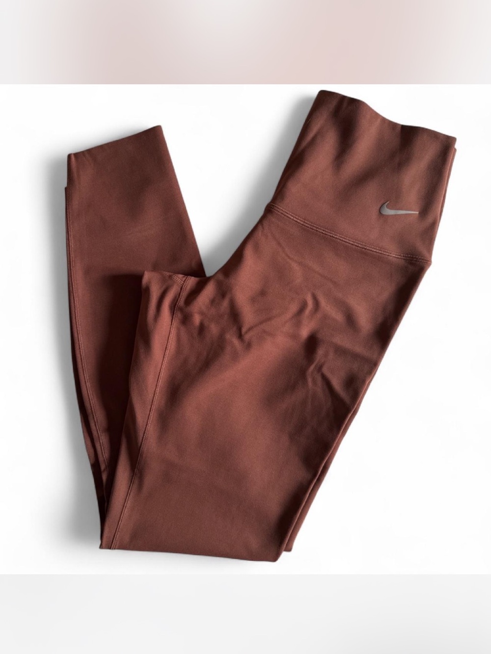 Nike Zenvy Rust-Brown High-Waist Leggings